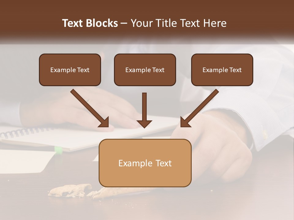 A Man Eating A Piece Of Pizza On Top Of A Wooden Table PowerPoint Template
