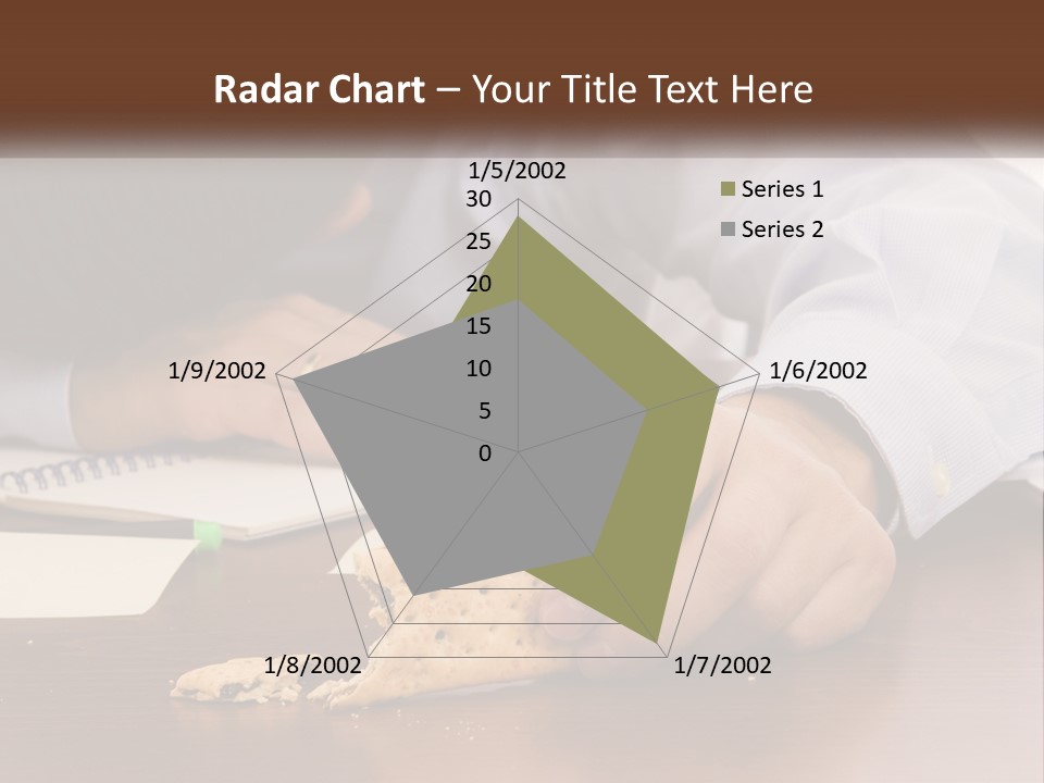 A Man Eating A Piece Of Pizza On Top Of A Wooden Table PowerPoint Template