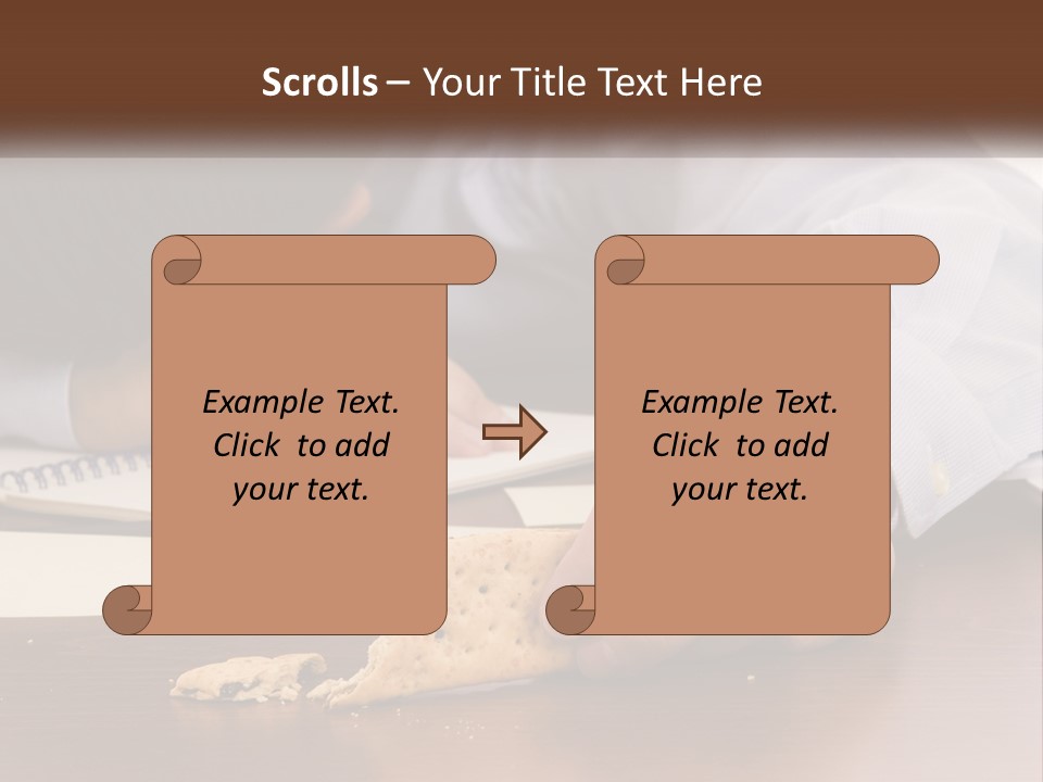 A Man Eating A Piece Of Pizza On Top Of A Wooden Table PowerPoint Template