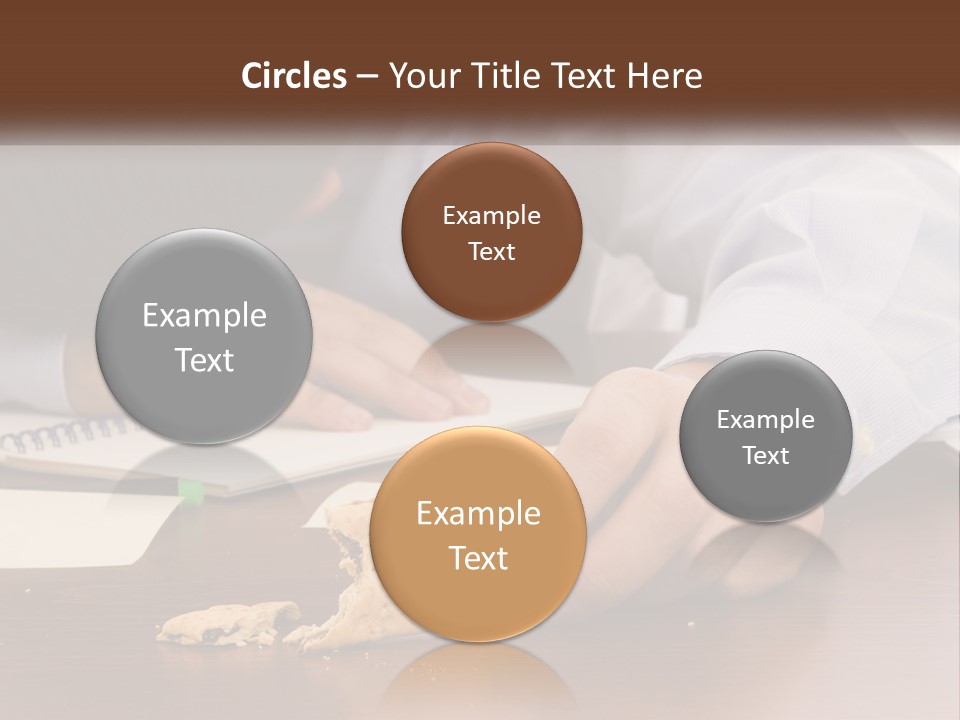 A Man Eating A Piece Of Pizza On Top Of A Wooden Table PowerPoint Template