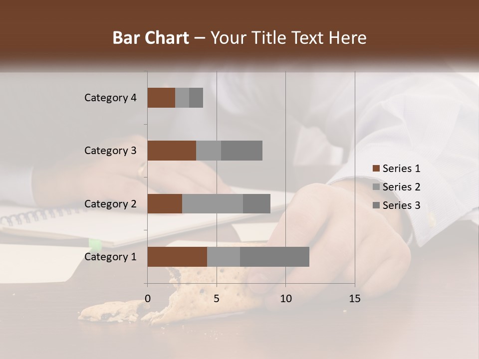 A Man Eating A Piece Of Pizza On Top Of A Wooden Table PowerPoint Template
