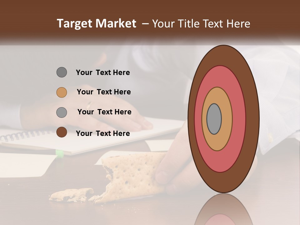 A Man Eating A Piece Of Pizza On Top Of A Wooden Table PowerPoint Template