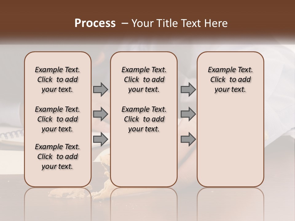 A Man Eating A Piece Of Pizza On Top Of A Wooden Table PowerPoint Template