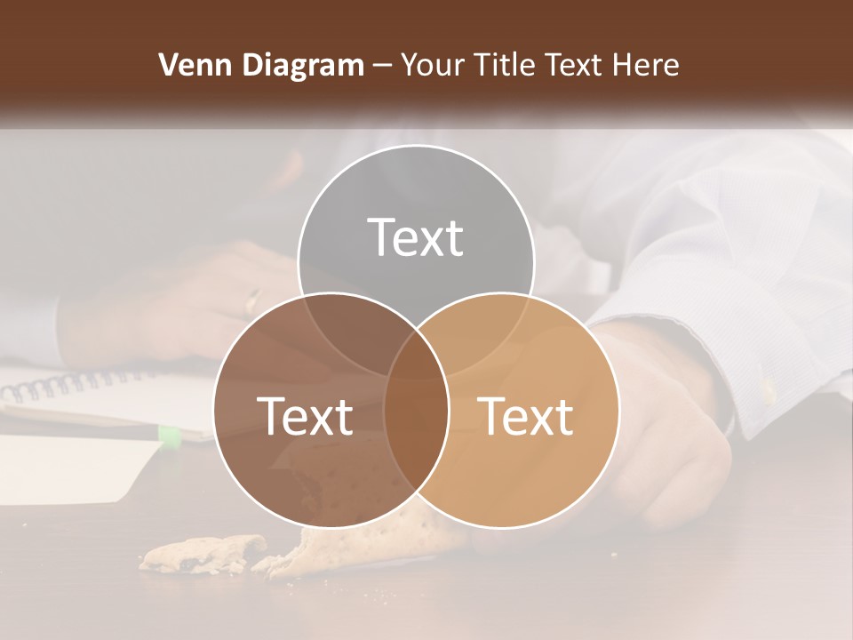 A Man Eating A Piece Of Pizza On Top Of A Wooden Table PowerPoint Template