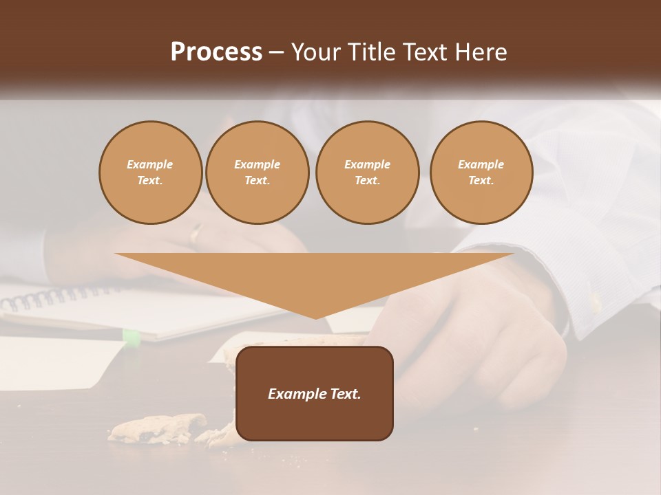 A Man Eating A Piece Of Pizza On Top Of A Wooden Table PowerPoint Template