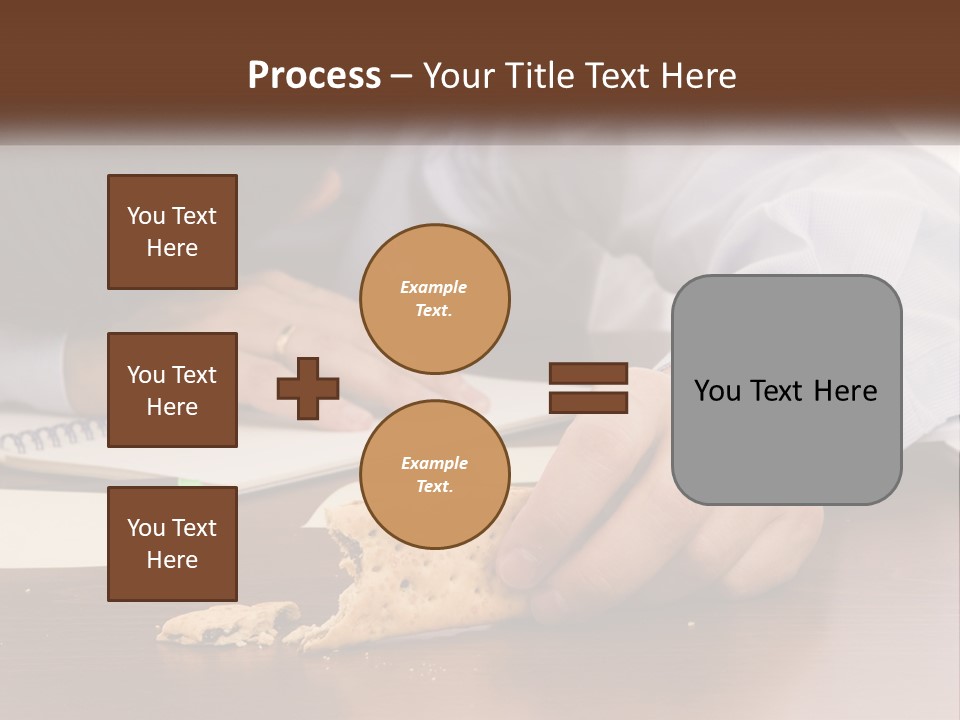 A Man Eating A Piece Of Pizza On Top Of A Wooden Table PowerPoint Template