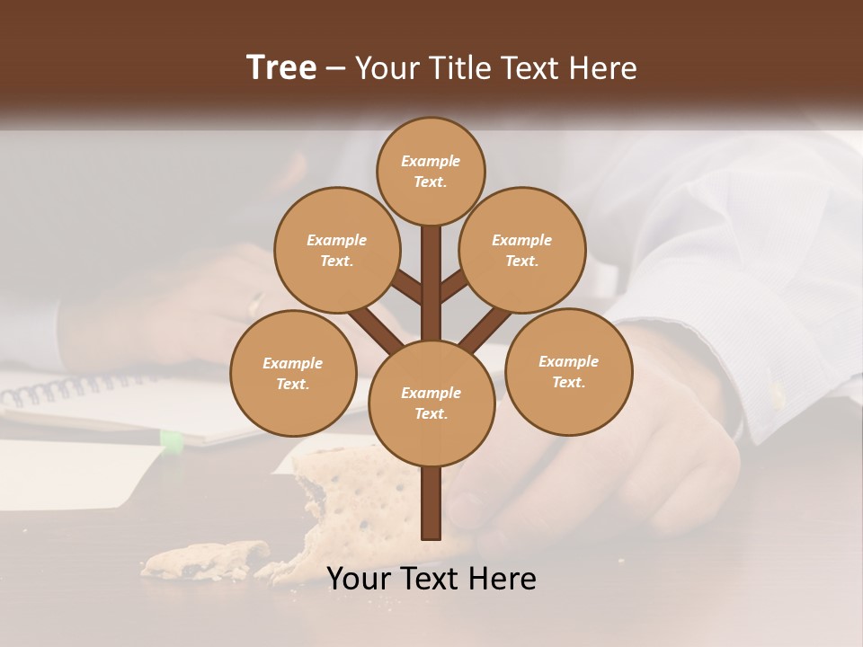 A Man Eating A Piece Of Pizza On Top Of A Wooden Table PowerPoint Template
