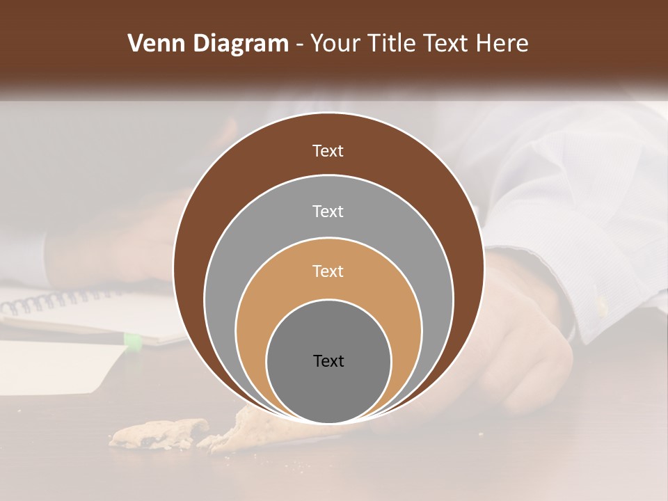 A Man Eating A Piece Of Pizza On Top Of A Wooden Table PowerPoint Template