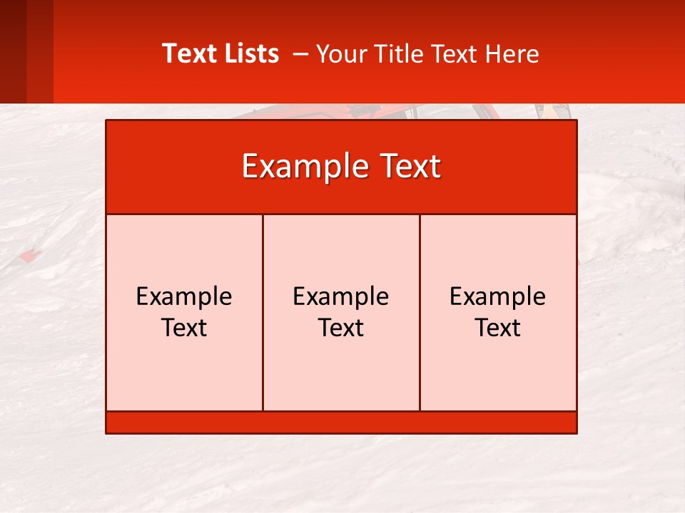 An Orange Snow Plow Is In The Snow PowerPoint Template