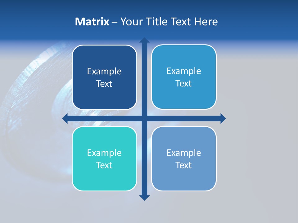 A Metal Object With A Blue Light On It PowerPoint Template