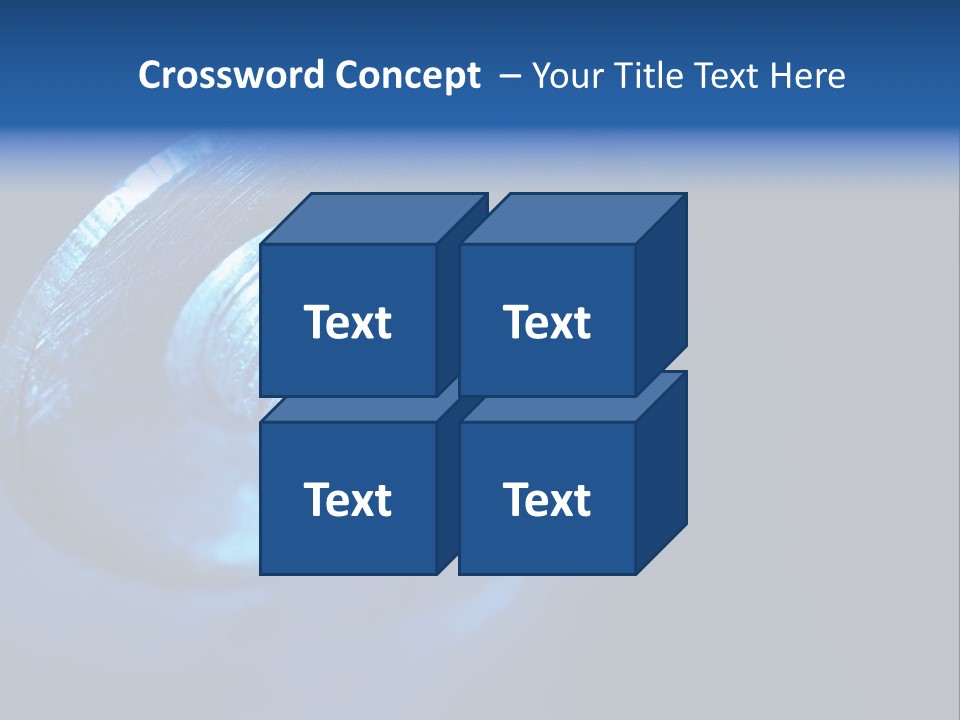 A Metal Object With A Blue Light On It PowerPoint Template