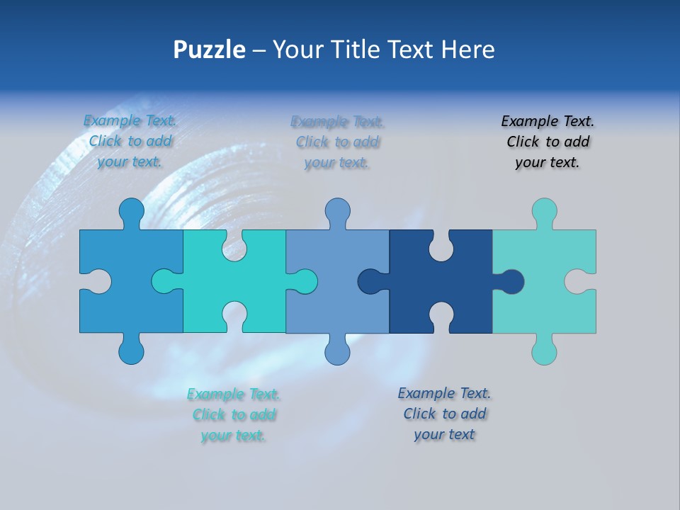 A Metal Object With A Blue Light On It PowerPoint Template