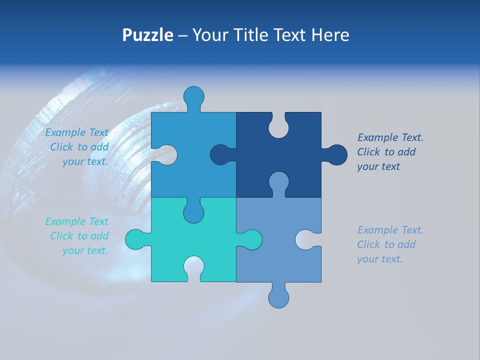 A Metal Object With A Blue Light On It PowerPoint Template