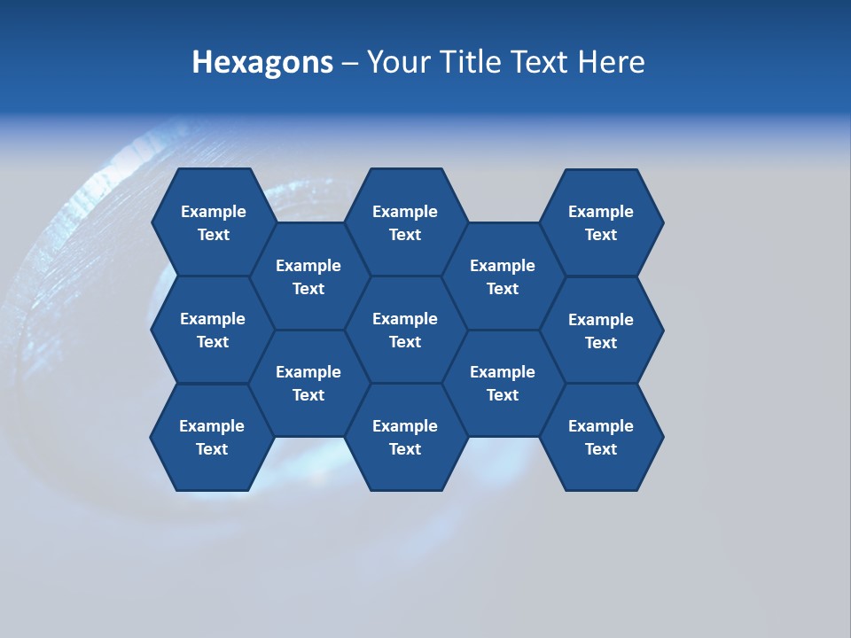 A Metal Object With A Blue Light On It PowerPoint Template