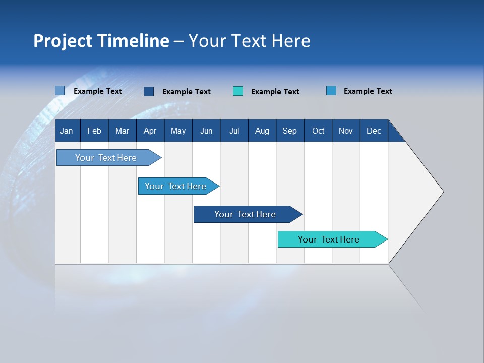 A Metal Object With A Blue Light On It PowerPoint Template