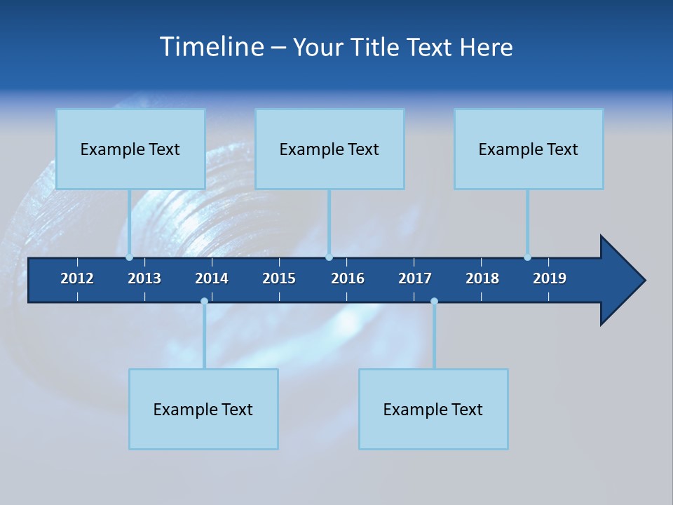 A Metal Object With A Blue Light On It PowerPoint Template