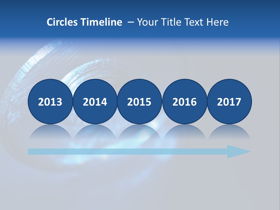 A Metal Object With A Blue Light On It PowerPoint Template