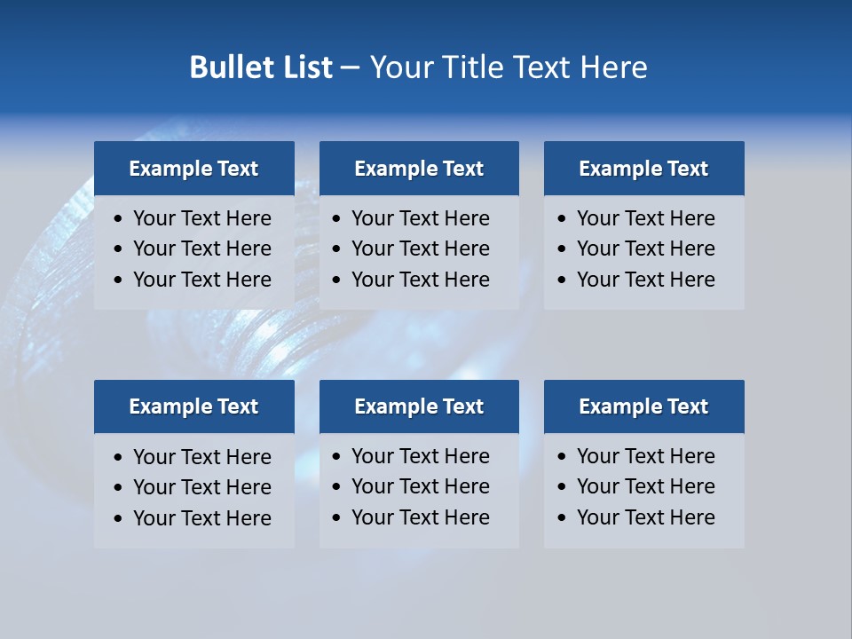 A Metal Object With A Blue Light On It PowerPoint Template