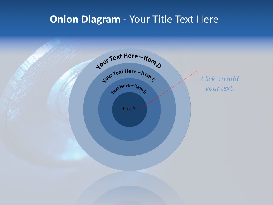 A Metal Object With A Blue Light On It PowerPoint Template