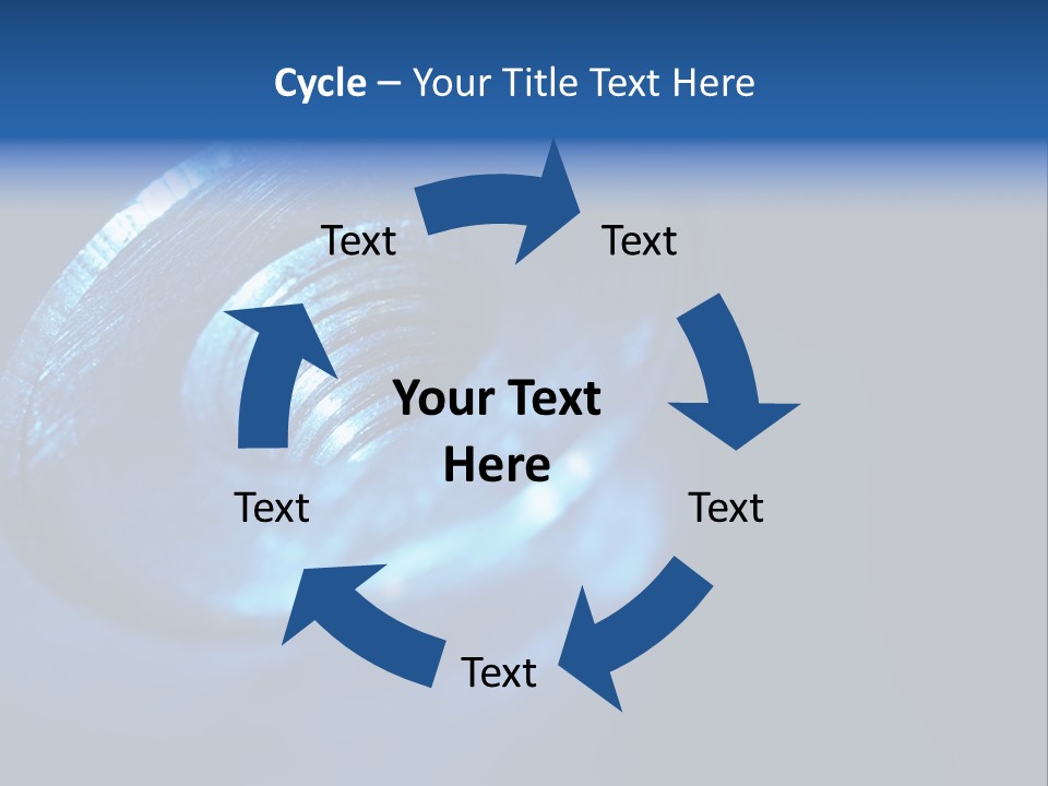A Metal Object With A Blue Light On It PowerPoint Template