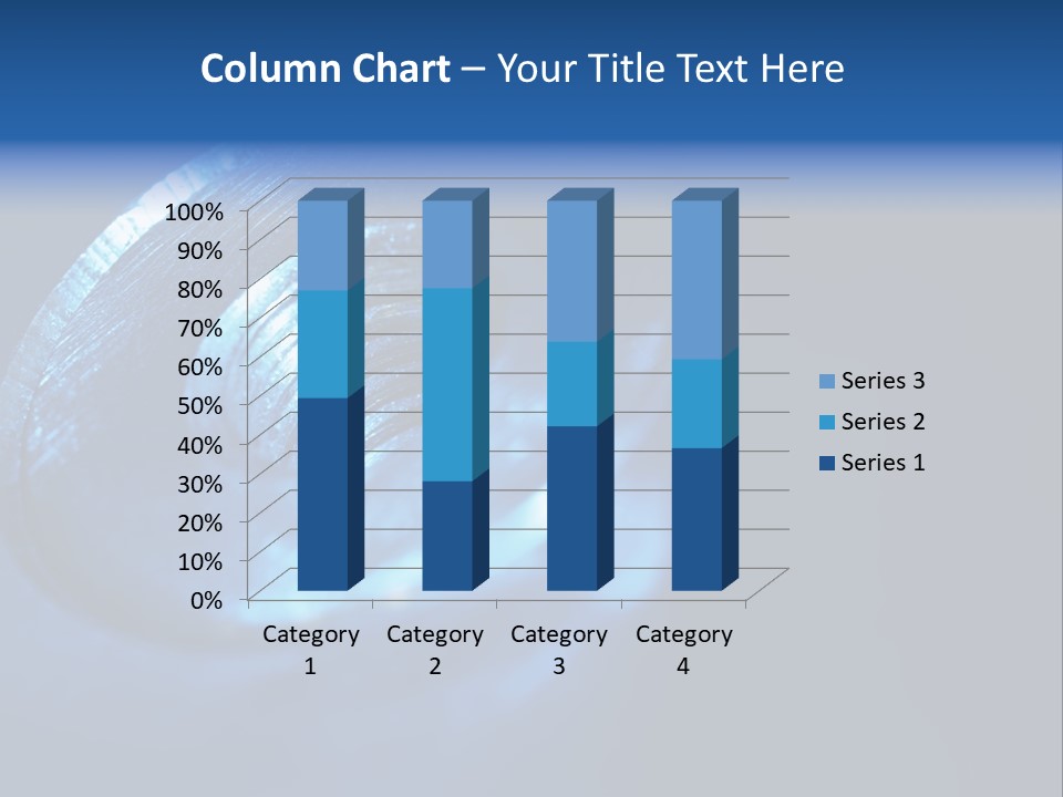 A Metal Object With A Blue Light On It PowerPoint Template