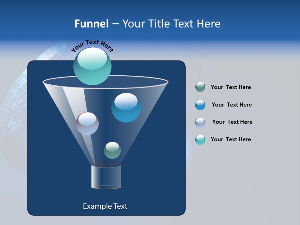 A Metal Object With A Blue Light On It PowerPoint Template