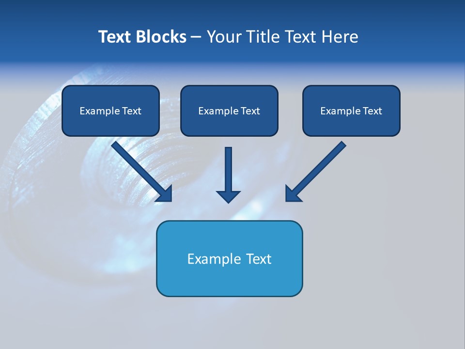 A Metal Object With A Blue Light On It PowerPoint Template