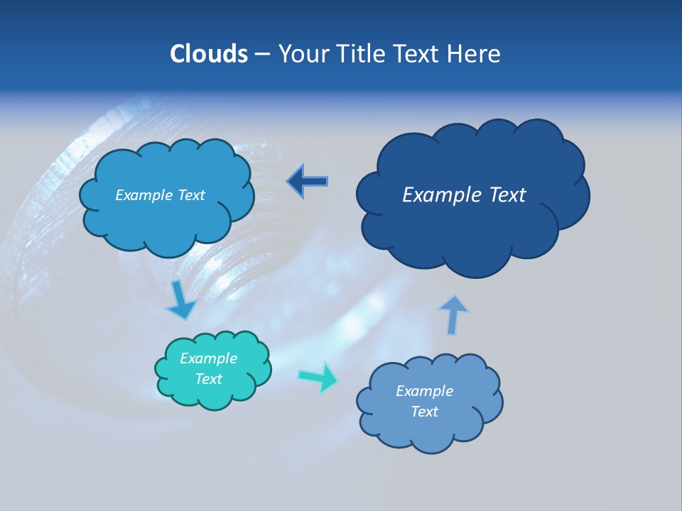 A Metal Object With A Blue Light On It PowerPoint Template