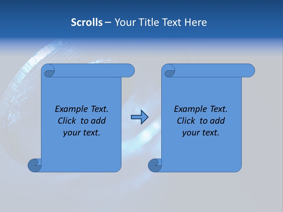A Metal Object With A Blue Light On It PowerPoint Template