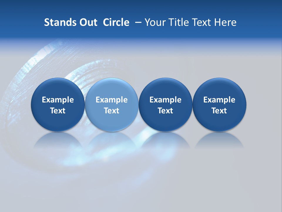 A Metal Object With A Blue Light On It PowerPoint Template