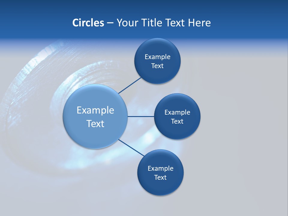 A Metal Object With A Blue Light On It PowerPoint Template