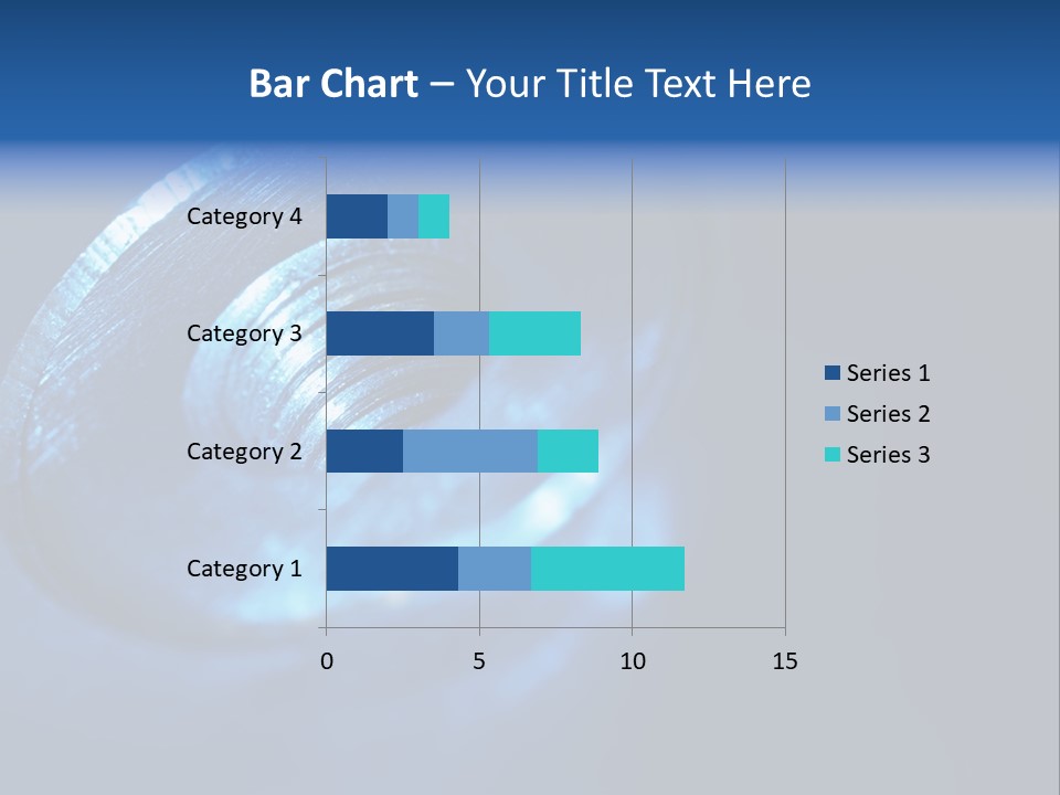 A Metal Object With A Blue Light On It PowerPoint Template