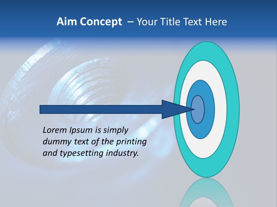 A Metal Object With A Blue Light On It PowerPoint Template