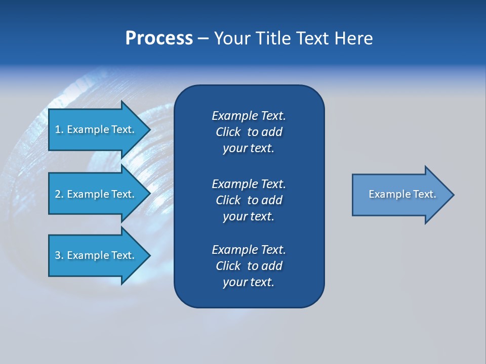 A Metal Object With A Blue Light On It PowerPoint Template