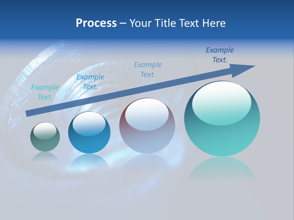 A Metal Object With A Blue Light On It PowerPoint Template