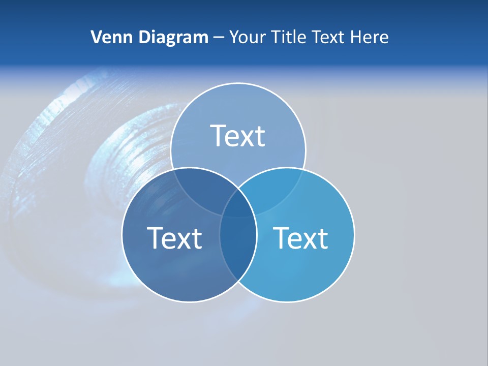 A Metal Object With A Blue Light On It PowerPoint Template