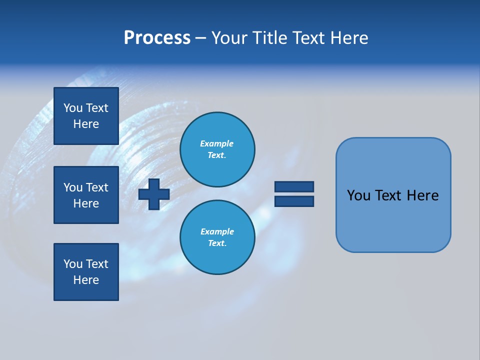 A Metal Object With A Blue Light On It PowerPoint Template