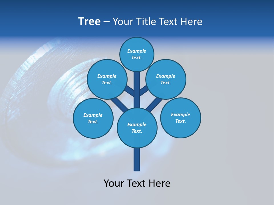 A Metal Object With A Blue Light On It PowerPoint Template