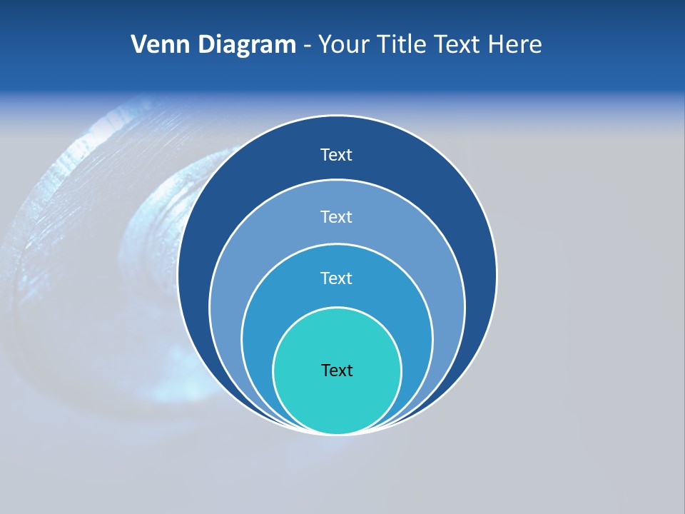 A Metal Object With A Blue Light On It PowerPoint Template