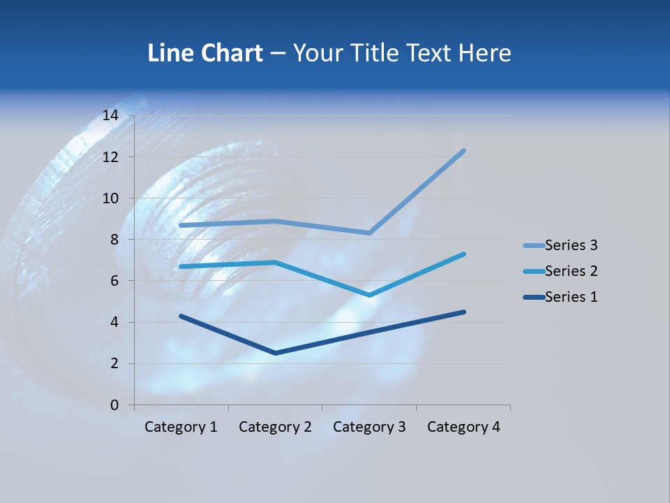 A Metal Object With A Blue Light On It PowerPoint Template