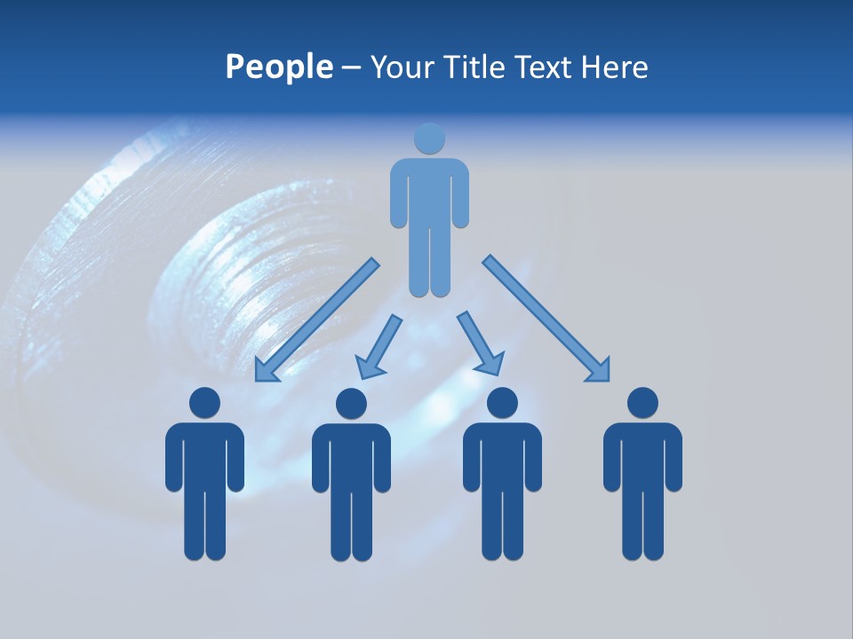 A Metal Object With A Blue Light On It PowerPoint Template