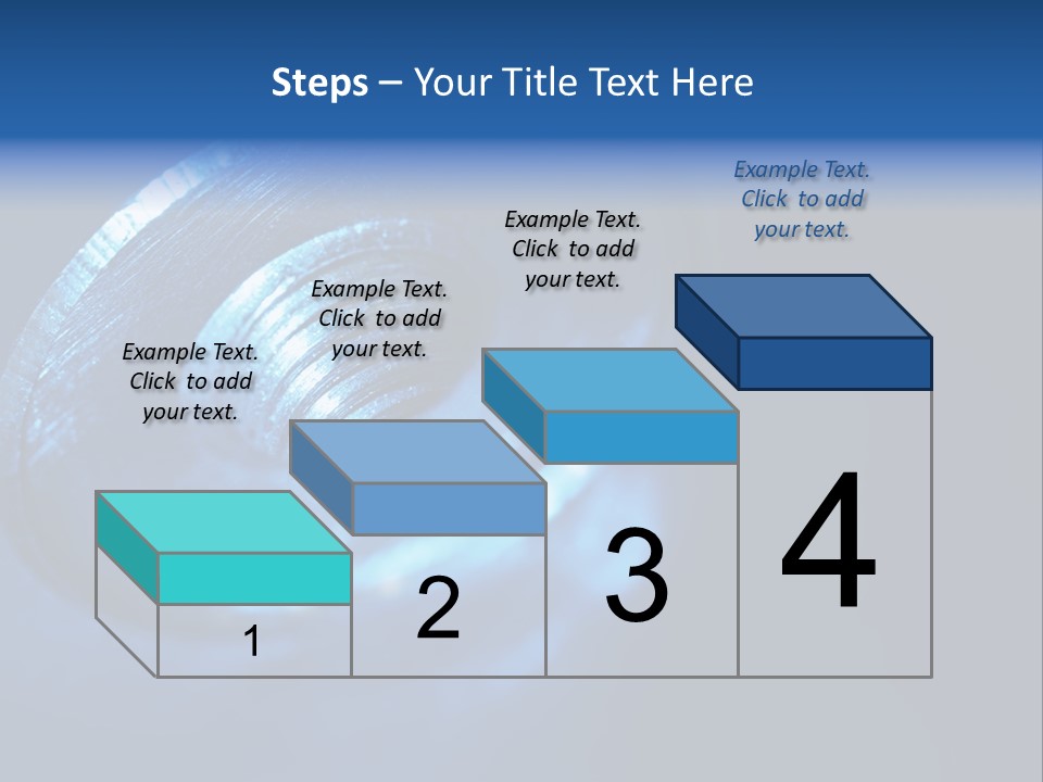 A Metal Object With A Blue Light On It PowerPoint Template