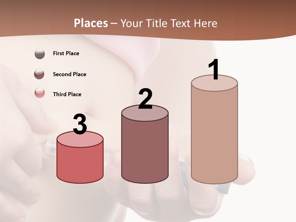 A Woman Is Holding A Sy In Her Stomach PowerPoint Template