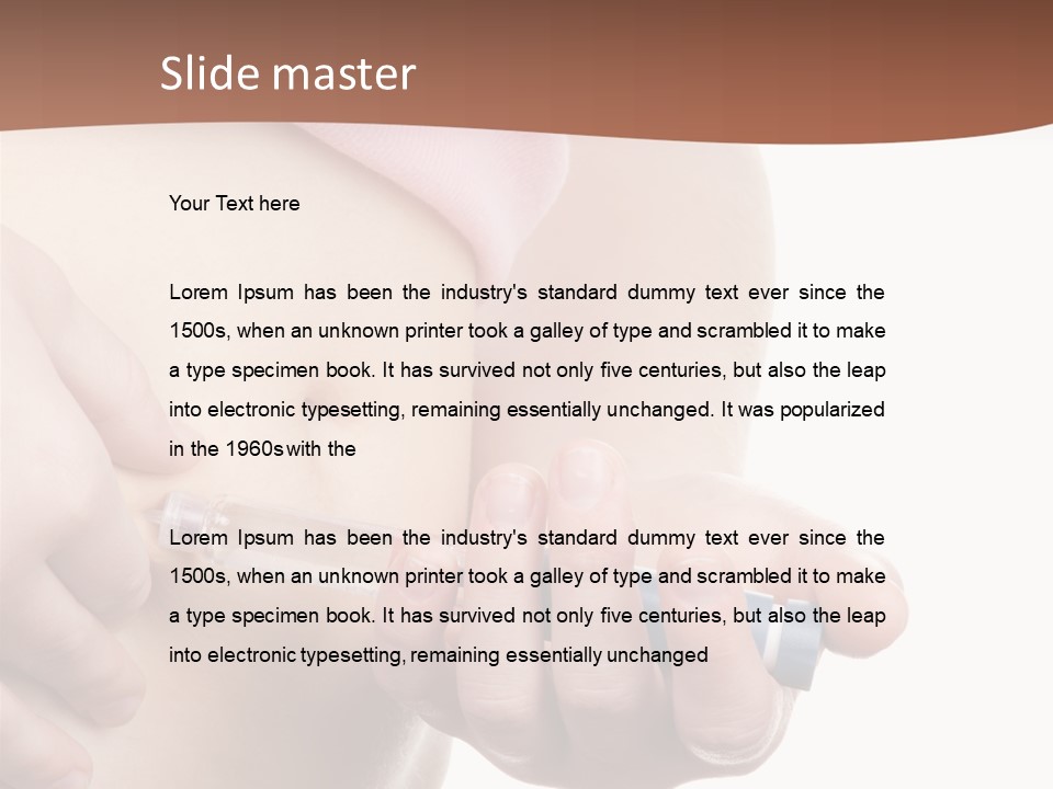 A Woman Is Holding A Sy In Her Stomach PowerPoint Template