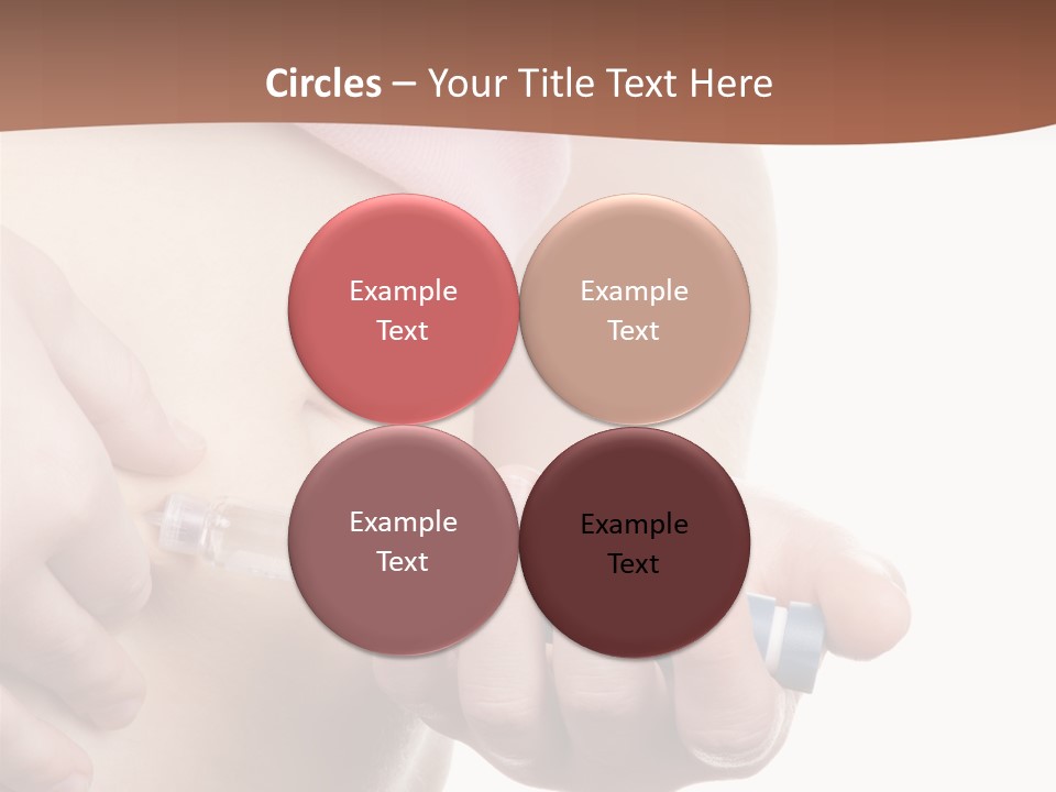 A Woman Is Holding A Sy In Her Stomach PowerPoint Template