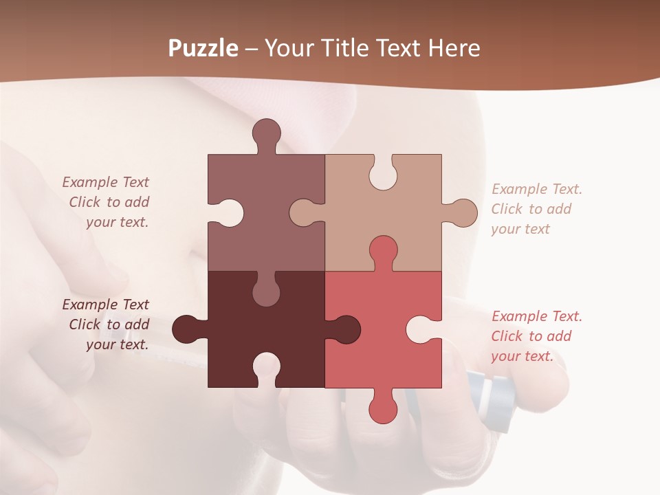 A Woman Is Holding A Sy In Her Stomach PowerPoint Template