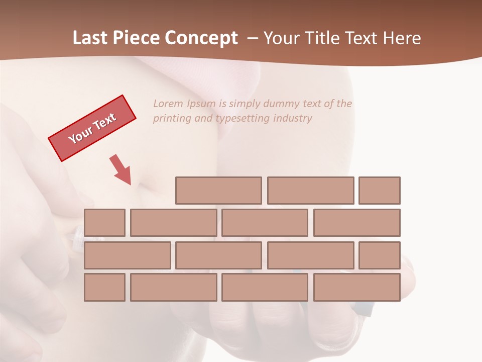 A Woman Is Holding A Sy In Her Stomach PowerPoint Template