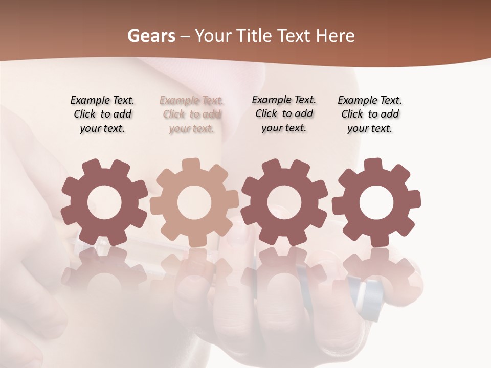 A Woman Is Holding A Sy In Her Stomach PowerPoint Template