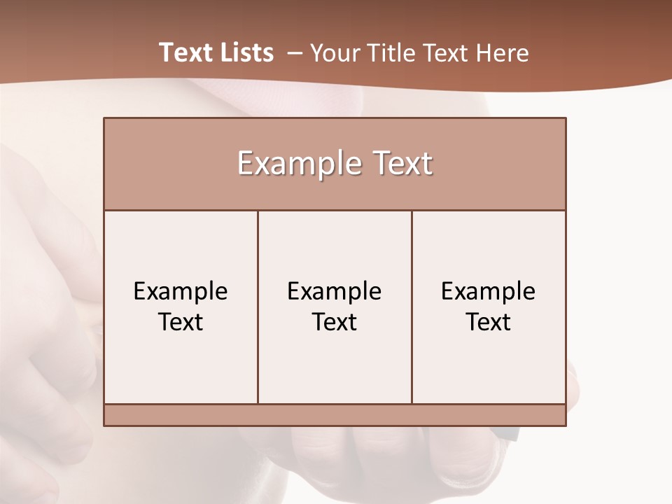 A Woman Is Holding A Sy In Her Stomach PowerPoint Template