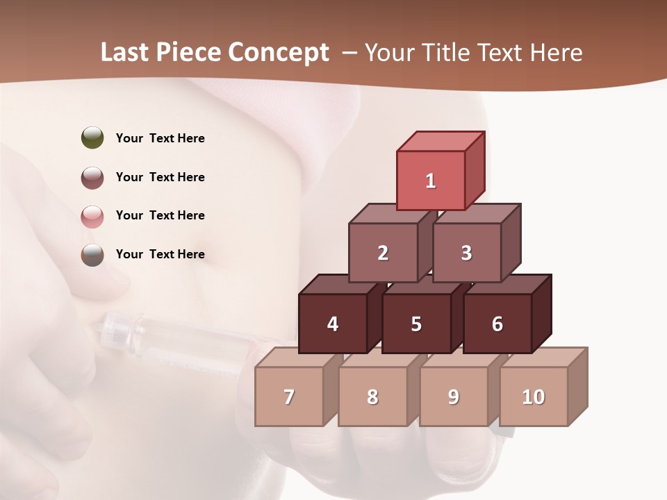 A Woman Is Holding A Sy In Her Stomach PowerPoint Template